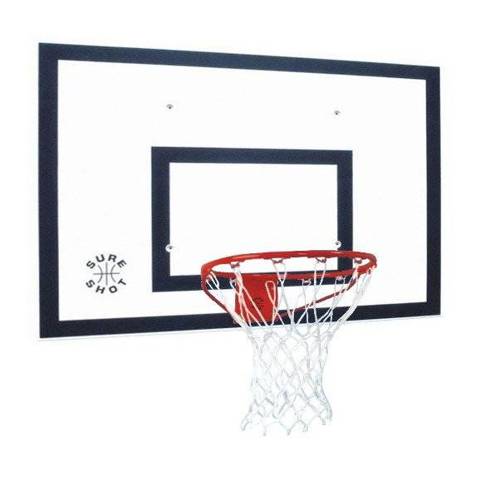 Sure Shot 160.1 Plast Basketball-Rückwand + spalding ball + Jordan pump