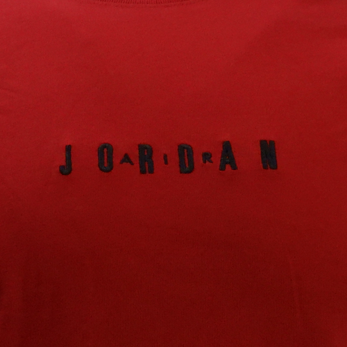 T-shirt Air Jordan Jumpman Embroidered Air Crew Red/Black - DM3182-689