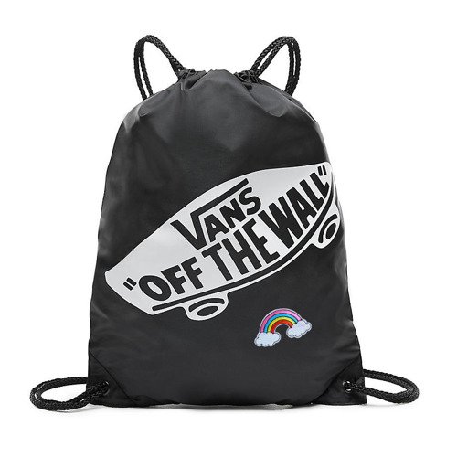 Vans Benched Bag onyx black schwarz Gymsack Rave Turnbeutel gymsac VN000SUF158 Custom Rainbow