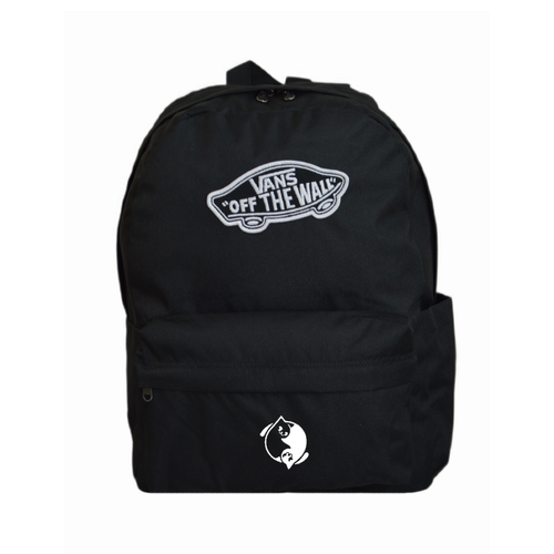 Vans Old Skool Classic Backpack Black VN000H4YBLK1 + Custom Yin Yang Cats