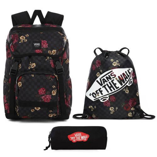 Vans Ranger Botanical Check Rucksack - VN0A3NG2UWX + Bag + Pencil Pouch