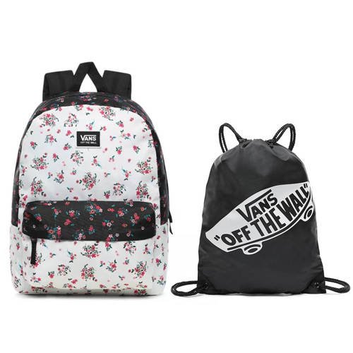 Vans Realm Classic Beauty Floral Patchwork Rucksack + Benched Bag