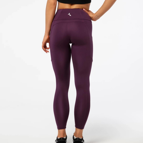 Women's high-waist sports leggings with pockets Carpatree Allure - CPW-LEG-LIB-229-P