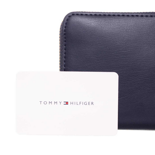 Women's wallet Tommy Hilfiger Iconic GP Wallet Keyfob giftbox with a key ring - AW0AW14004-DW6