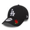 New Era 9FORTY MLB Los Angeles Dodgers Strapback Custom Red Rose