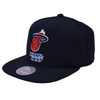 Czapka z daszkiem Mitchell & Ness Miami Heat - NZ979 MIAHEA BLK