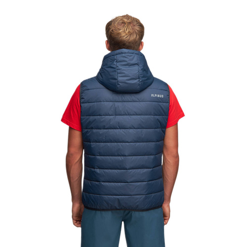 Kamizelka męska z kapturem Alpinus Athos Body Warmer Granatowa - BR43356