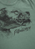 Koszulka Pit Bull West Coast Shlimock Denim Washed zielona 