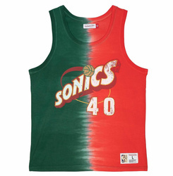 Koszulka Mitchell & Ness NBA Seattle Supersonics Shawn Kemp Tie Dye Cotton Tank - TTNK3206-SSUYYSKEGNRD