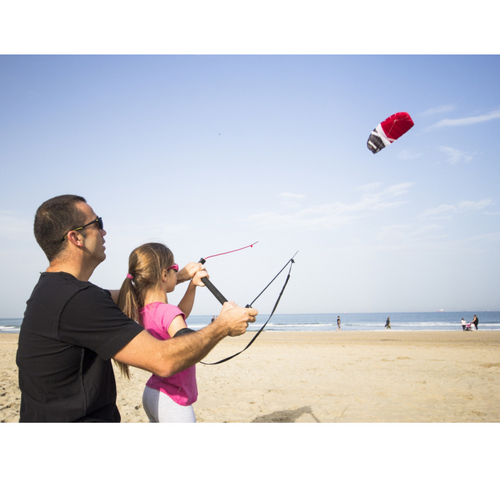 Chamber training kite with bar red CrossKites Boarder 1.5 m - VMCK1115