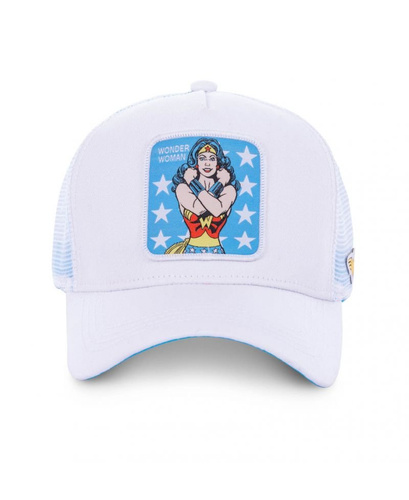 Czapka z daszkiem Capslab DC Justice League Wonder Woman Trucker biała - CL/DC2/2/WON1