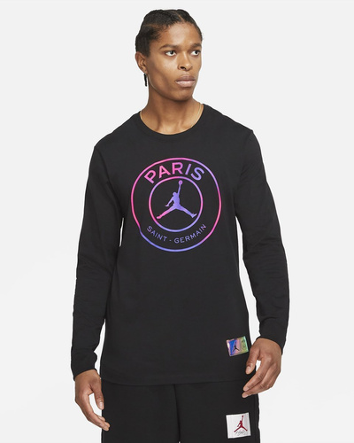 Air Jordan x PSG Paris Longsleeve Black T-shirt - CZ0792-010