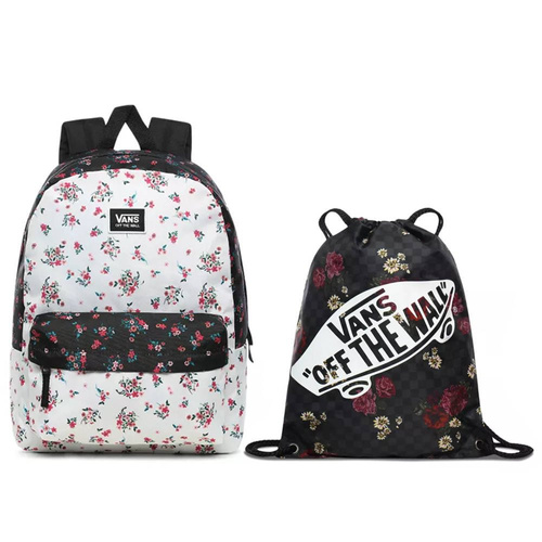 Plecak szkolny Vans Realm Classic Beauty Floral Patchwork + Worek 