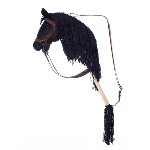 Koń na kiju Hobby Horse A3 Hoppihorse Czarny + Komplet Akcesoriów - T-THH-M01A302