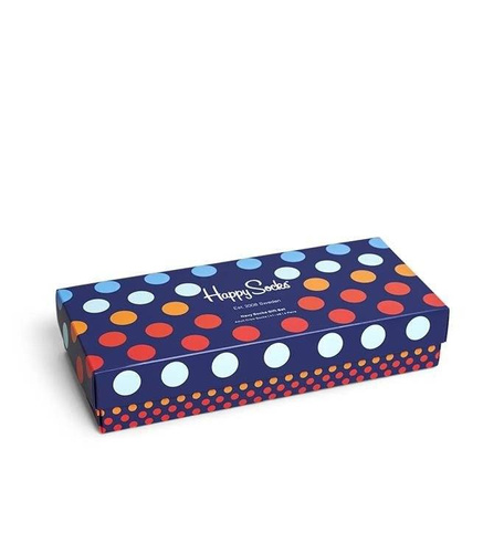 Zestaw Giftbox Skarpetki Happy Socks Navy 4-pak - XNAV09-6400