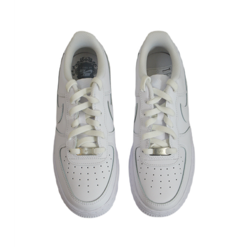 Buty sportowe dziecięce Nike Air Force 1 Low LE Triple White (GS) - FV5951-111