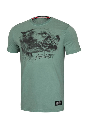 Koszulka Pit Bull West Coast Shlimock Denim Washed zielona 