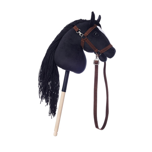 Koń na kiju Hobby Horse A3 Hoppihorse Czarny + Komplet Akcesoriów - T-THH-M01A302