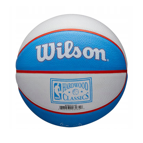 Wilson NBA Retro Los Angeles Lakers Mini Outdoor Basketball - WTB3200XBLAL