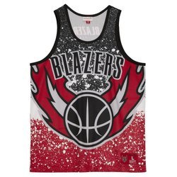 Mitchell & Ness NBA Portland Trail Blazers Tank Top - MSTKAJ19070-PTBSCAR