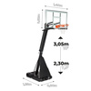 Zestaw do gry w koszykówkę kosz OneTeam + Piłka Spalding TF-50 LAYUP