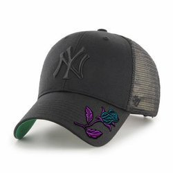 Czapka z daszkiem 47 Brand MLB NY New York Yankees Trucker B-BRANS17CTP-BKB + Custom Róża