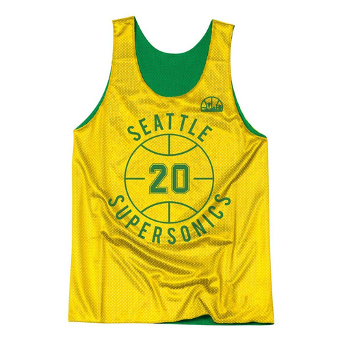 Mitchell & Ness NBA Reversible Tank Update Seattle Supersonics Gary Payton