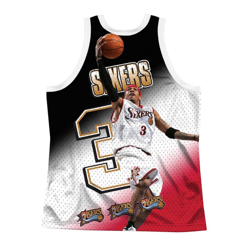 Mitchell & Ness NBA behind The Back Tank Philadelphia 76ers - Allen Iverson - MSTKMI19002-P76WHITAIV