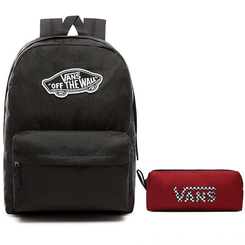Plecak szkolny VANS Realm Backpack czarny VN0A3UI6BLK + Piórnik Pouch