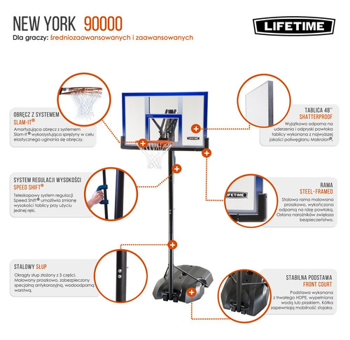 Lifetime New York 90000 Basketballanlage