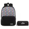 Plecak tornister szkolny Vans Glitter Check Realm kratka + piórnik