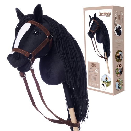 Hobby Horse A3 Hoppihorse Black + Accessories - T-THH-M01A302