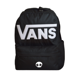 Plecak szkolny miejski Vans Old Skool Drop V Backpack Black VN000H4ZBLK1 + Custom Czaszka