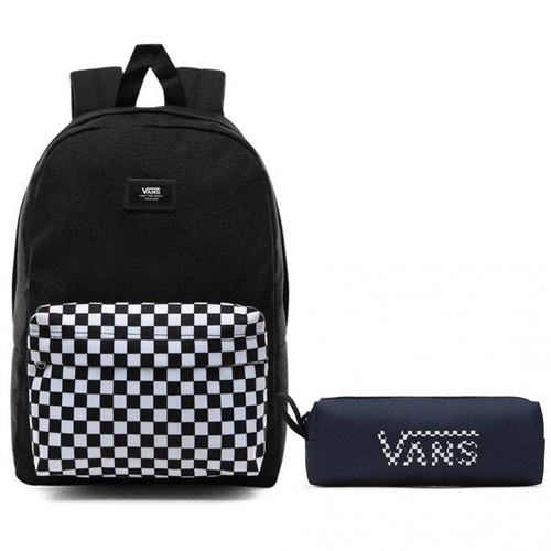Plecak szkolny Vans New Skool Checkerboard kratka szachownica + Piórnik