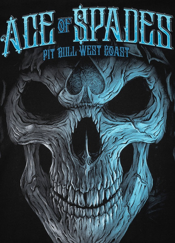 Pit Bull West Coast Blue Skull T-Shirt - 2190389000