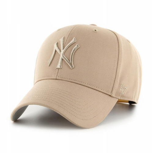 Czapka z daszkiem 47 Brand MLB NY New York Yankees MVP Raised Beżowa - B-RAC17CTP-KHA