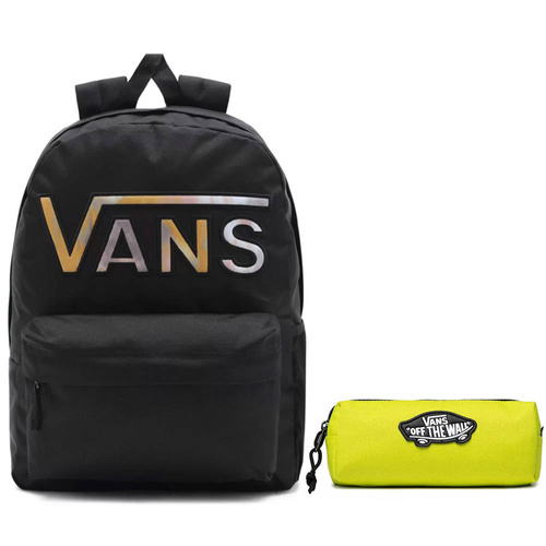 Plecak szkolny Vans Realm Flying V Black Tie Dye + piórnik Pencil Pouch
