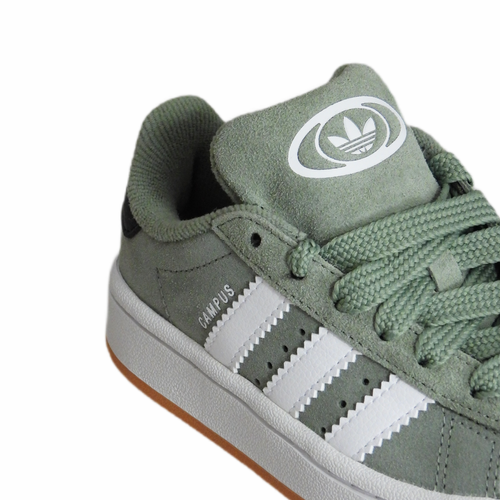 Adidas Campus 00s Kids Shoes Silver Green/Cloud White - JP5509