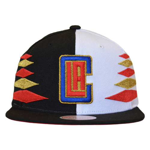 Czapka z daszkiem Mitchell & Ness NBA Diamond Cut Los Angeles Clippers - HHSS1093-LACYYPPPBKWH