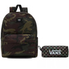 Plecak szkolny młodzieżowy Vans Old Skool Camo VN0A5KHQ97I + piórnik 