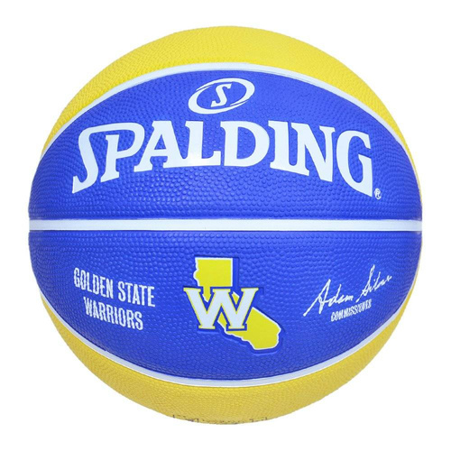 Basketball-Set Schwarz 305 cm + Spalding Golden State Basketball
