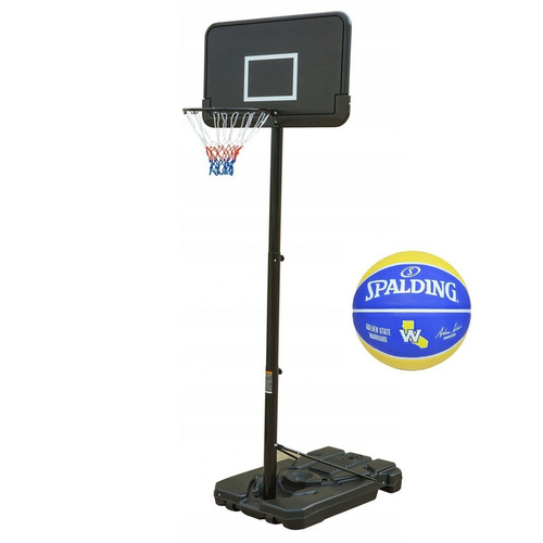 Zestaw Kosz do Koszykówki regulowany 200-305 cm + piłka Spalding GSW