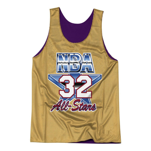 Koszulka Mitchell & Ness Dwustronna NBA Los Angeles Lakers Magic Johnson