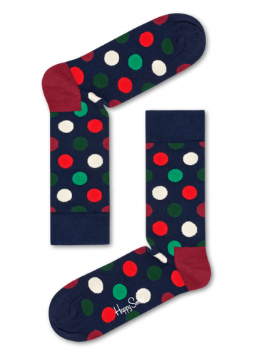 Giftbox 4-pack skarpetki Happy Socks Big dots - XBDO09-4000