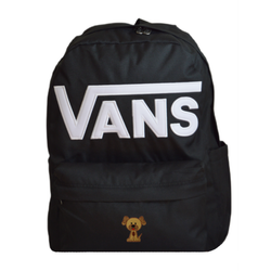 Vans Old Skool Drop V Backpack Black VN000H4ZBLK1 + Custom Dog