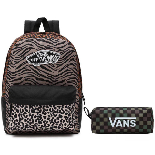 Plecak Szkolny Vans Realm Backpack Animal Patterns VN0A3UI6Z08 Piórnik