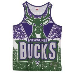 Mitchell & Ness NBA Milwaukee Bucks Tank Top -MSTKAJ19070-MBUDKGN