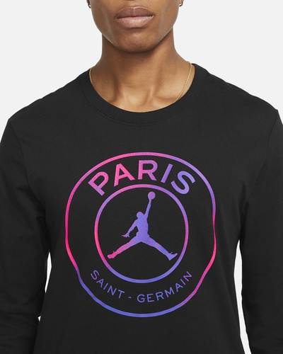 Air Jordan x PSG Paris Longsleeve Black T-shirt - CZ0792-010