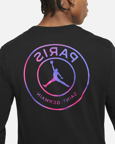 Air Jordan x PSG Paris Longsleeve Black T-shirt - CZ0792-010