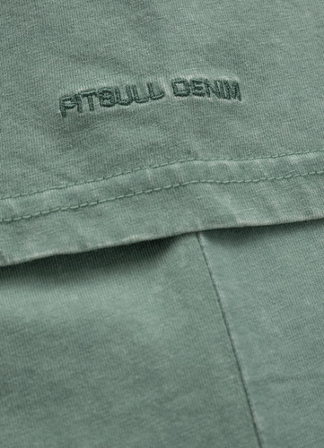 Koszulka Pit Bull West Coast Shlimock Denim Washed zielona 